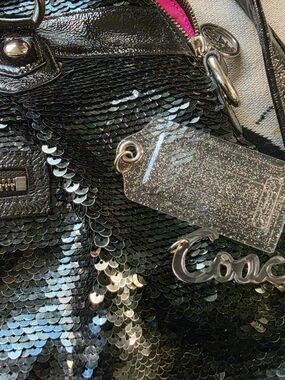 Coach POPPY Sequined Spotlight Cross-body Bag